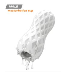 5.0" Dynamic Trainer-HZ Soft ClearTPE Male Masturbator – Handheld Pocket Stroker with Ring Drill Texture for Men's Training & Solo Pleasure