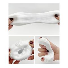 5.0" Dynamic Trainer-HZ Soft ClearTPE Male Masturbator – Handheld Pocket Stroker with Ring Drill Texture for Men's Training & Solo Pleasure