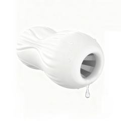 5.0" Dynamic Trainer-LW Soft ClearTPE Male Masturbator – Handheld Pocket Stroker with Flow Line Texture for Men's Training & Solo Pleasure