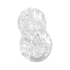 5.0" Clear Male Stroker-XX Soft ClearTPE Male Masturbator – Handheld Pocket Stroker with String Line Texture for Men's Training & Solo Pleasure