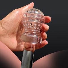 3.1" Mini DD Male Stroker Soft ClearTPE Male Masturbator– Compact Mini Design for Travel & Discreet Use