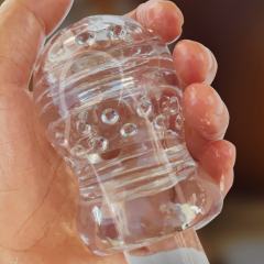 3.1" Mini DD Male Stroker Soft ClearTPE Male Masturbator– Compact Mini Design for Travel & Discreet Use