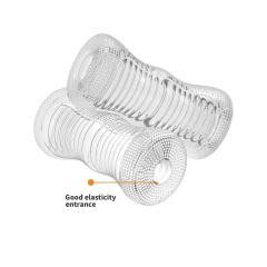 5.9" Male Stroker 3 Soft ClearTPE Male Masturbator – Handheld Pocket Stroker with Realistic Texture for Men's Training & Solo Pleasure