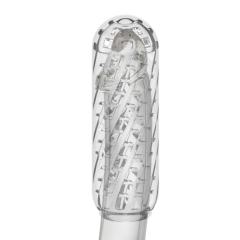 5.1" Male Stroker-Cycle Soft ClearTPE Male Masturbator – Handheld Pocket Stroker with Cycle Texture for Men's Training & Solo Pleasure