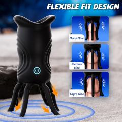 lack App-Controlled Vibrating Masturbator – 9 Vibrating Modes with Textured Inner Sleeve