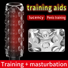 5.0" Clear Male Stroker-TD Soft ClearTPE Male Masturbator – Handheld Pocket Stroker with Raised Dot Texture for Men's Training & Solo Pleasure