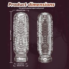 5.2" AR-Male Cup-LYZY Soft ClearTPE Male Masturbator – Handheld Pocket Stroker with Citrus Texture for Men's Training & Solo Pleasure