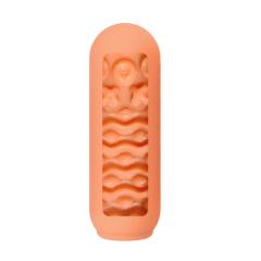 5.1" Flesh Male Stroker-Wave Soft TPE Male Masturbator – Handheld Pocket Stroker with Wave Texture for Men's Training & Solo Pleasure