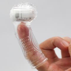 3.1" Vibrating Finger Sleeve I – Soft TPE Finger Cover with Single Vibration Mode