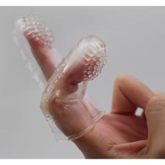 3.1" Vibrating Finger Sleeve I – Soft TPE Finger Cover with Single Vibration Mode