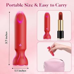 3.70" Red Rechargeable Silicone App-Controlled Vibrating Egg – 9 Vibrating Modes