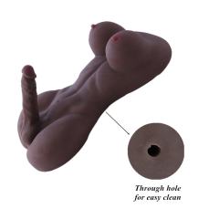 14.33LB Life-Like Flesh/Brown Colored TPE and TPR Sex Doll for Women