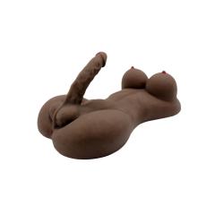 14.33LB Life-Like Flesh/Brown Colored TPE and TPR Sex Doll for Women