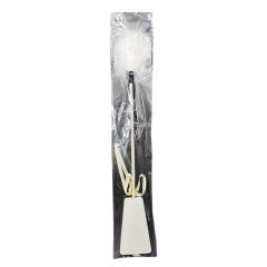 18.12'' White Spanking Paddle with Artificial Feather Tickler