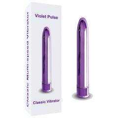 Customizable Metallic Purple Classic Waterproof Vibrator
