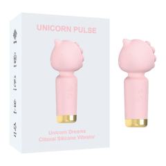 10-Mode Pink Unicorn Dreams 4.5" Rechargeable Waterproof Clitoral Silicone Vibrator