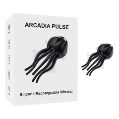 Customizable Black 10-Speed Rechargeable Vibrating Penis Massager