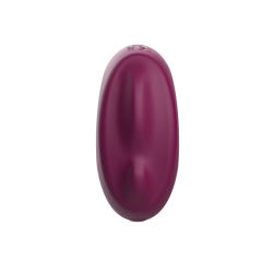 Customizable 10 Modes Red Rechargeable Waterproof Silicone Vibrator with Tapping Function