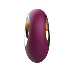 Customizable 10 Modes Red Rechargeable Waterproof Silicone Vibrator with Tapping Function