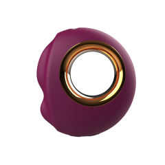 Customizable 10 Modes Red Rechargeable Waterproof Silicone Vibrator with Tapping Function