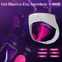 5.32" App-Controlled Thrusting Rabbit Vibrator – 9 Vibrating + 9 Thrusting Modes with Wireless Remote Control