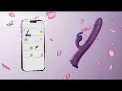9.06" App-Controlled Thrusting Rabbit Vibrator – 9 Vibrating + 9 Thrusting Modes