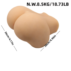 22.05LB Life-Like Flesh/Brown Colored TPE Sex Doll