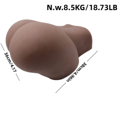 22.05LB Life-Like Flesh/Brown Colored TPE Sex Doll