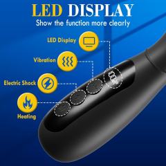 11.43" Heating Electrostimulation Vibrator – 10 Vibrating + 3 Heating + 5 Electrostimulation Modes