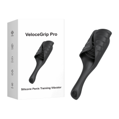 Customizable 7.09" Black Rechargeable Waterproof Silicone Tapping Vibrator with Silicone Ring – 10 Vibrating + 5 Tapping Modes