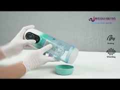 Customizable Multifunction Green Rechargeable Automatic Male Masturbator with Tongue-Licking, Thrusting, Rotating, Vibrating & Sucking Modes