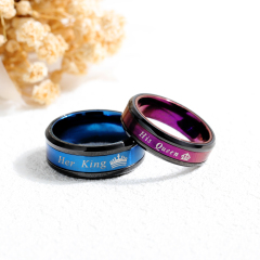 King Couple Stainless Steel Ring