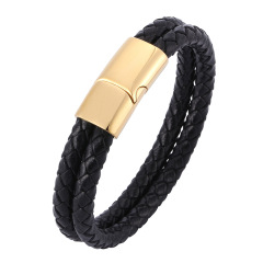 Leather string bracelet