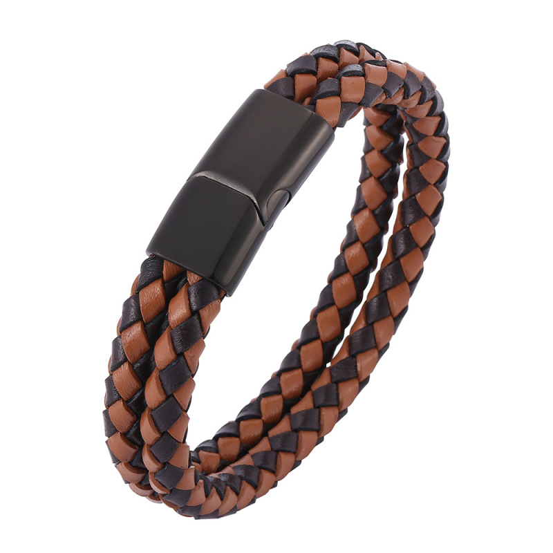 Leather string bracelet