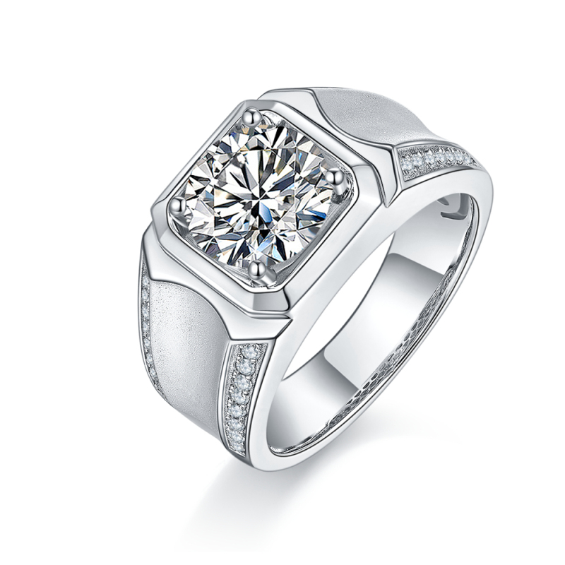 Moissanite Platinum Rings