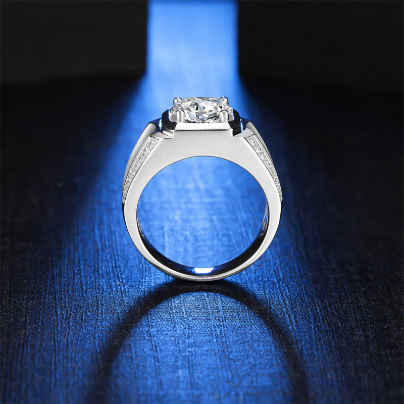 Moissanite Platinum Rings