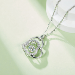 Heart of the Ocean Moissanite Necklace