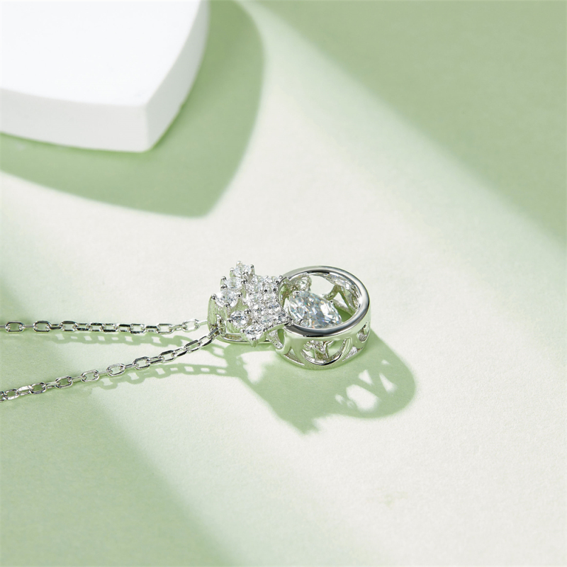 Eternity Moissanite Necklace