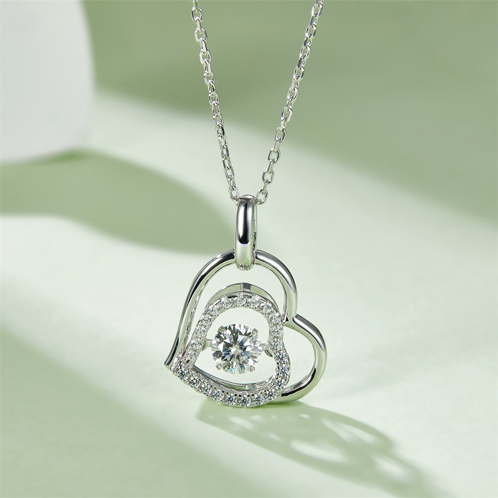 Heart of the Ocean Moissanite Necklace