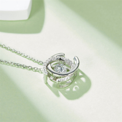 Moissanite Necklace for Girlfriend