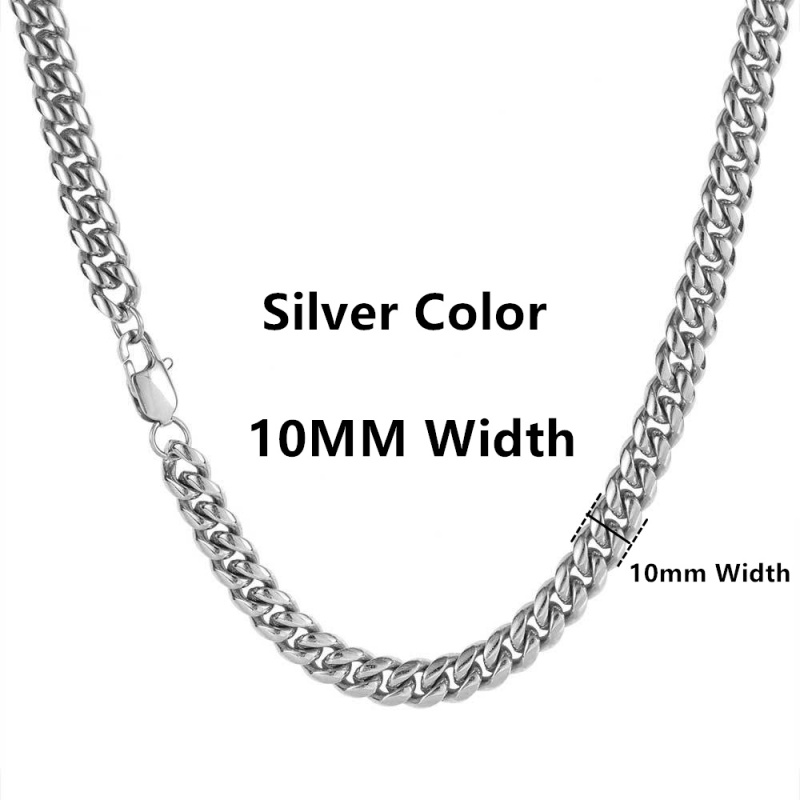 Silver Hip Hop Necklace