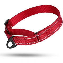 Pet Products Customized Training Reflective Adjustable Nylon Dog Martingale Collar
