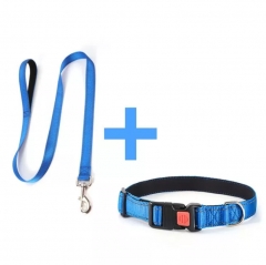 Nylon Dog Collars Leash Personalized Designer Custom Training Pet Products Leashes Set