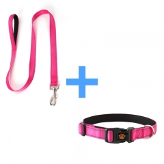 Nylon Soft Dog collar leash Personalized Designer Fashion Pet products Custom Training Leashes Set