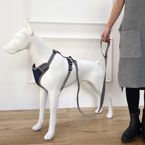 Nylon Chest Plate Custom Breathable Mesh Polyester Adjustable Dog Harness Leash Set