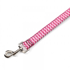 Wavy Pattern Fabric Hot Sales Strong Pet Nylon Lead Dog Leash