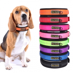 Padded Thick Amazon Dogs Training Collar Pet Quality Large Nylon Reflective Designer Dog Collars