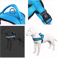 Soft Padded Reflective Nylon Handle Designer Training Walking Big Small Air Mesh Dog Harness