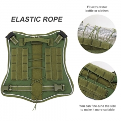 Reflective Tactical Dog Military No Pull Harness K9 Vest Training Pet Hiking MOLLE Harness For Medium Large Dogs
