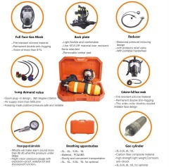 Positive pressure air compressed respirator gas mask(SCBA )